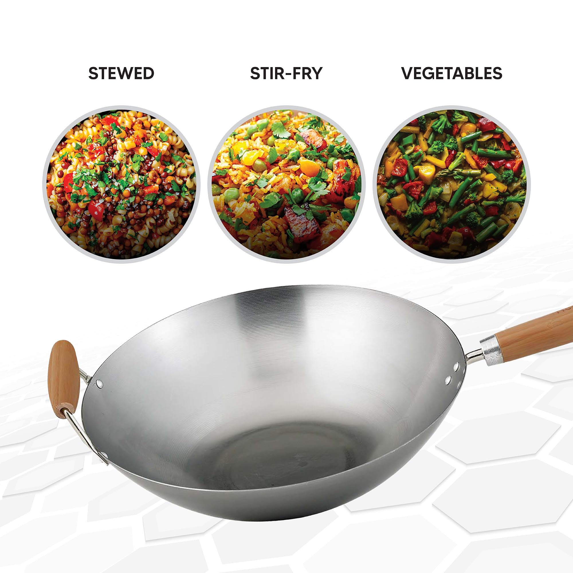 Amazon | Helen Chen's Asian Kitchen 14-inch Carbon Steel Wok with